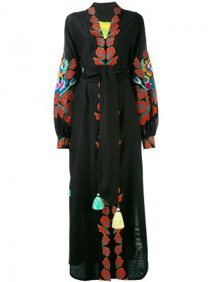 Платье с пышными рукавами Eden Tree Yuliya Magdych. Цвет: черный