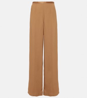 Широкие брюки с высокой посадкой , коричневый Taller Marmo