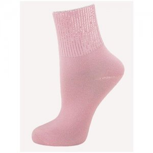 Комплект 3 пары носки женские Гранд SCL67, гладкие, розовый, 23-25. Цвет: розовый