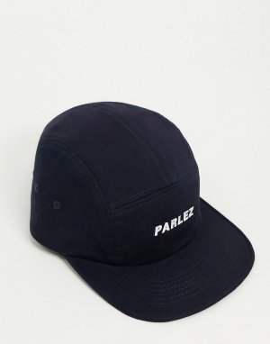 Темно-синяя 5-панельная вельветовая кепка -Темно-синий Parlez