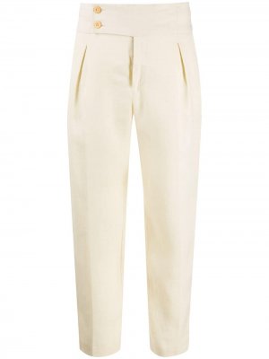LAutre Chose укороченные брюки с поясом на пуговицах L'Autre. Цвет: нейтральные цвета