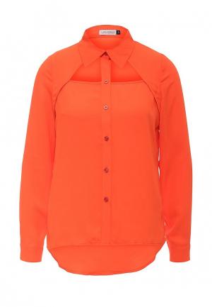 Блуза LAMANIA. Цвет: оранжевый