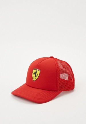 Бейсболка PUMA Ferrari Race Trucker Cap. Цвет: красный