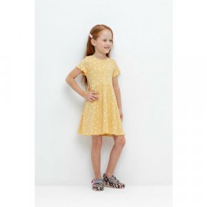 Платье, размер 60/116, желтый crockid. Цвет: желтый