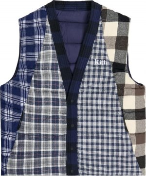 Жилет Charlton Reversible Quilted Vest 'Blue/Multi', синий Kith