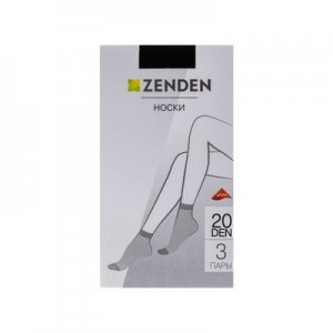 Носки капроновые женские ZENDEN. Цвет: черный