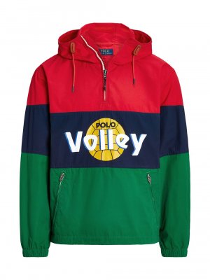 Куртка для волейбола с цветными блоками и молнией до половины , зеленый Polo Ralph Lauren