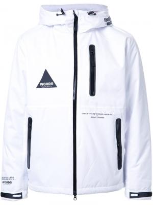 Спортивная куртка с контрастными деталями Education From Youngmachines. Цвет: белый