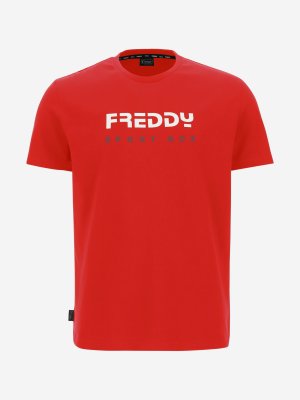 Футболка мужская , Красный, размер 46-48 Freddy. Цвет: красный