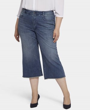 Широкие джинсы капри больших размеров NYDJ