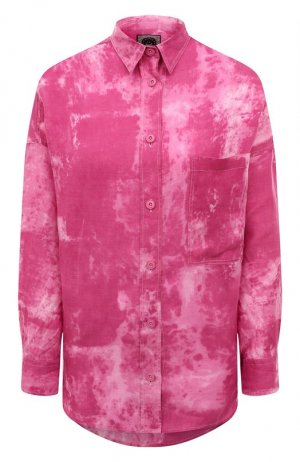 Льняная рубашка Destin. Цвет: розовый