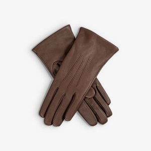 Кожаные перчатки Maisie для сенсорного экрана на кашемировой подкладке , цвет mocca Dents