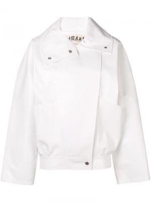 Куртка-бомбер в стиле 80-х A.W.A.K.E.. Цвет: белый