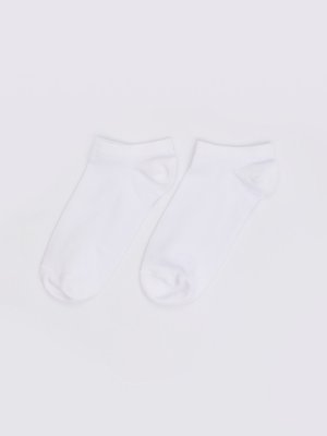 Короткие белые хлопковые носки zolla. Цвет: белый