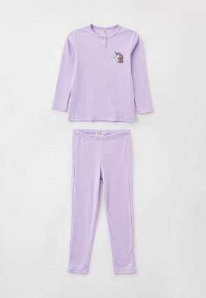 Пижама D&F DeFacto. Цвет: фиолетовый