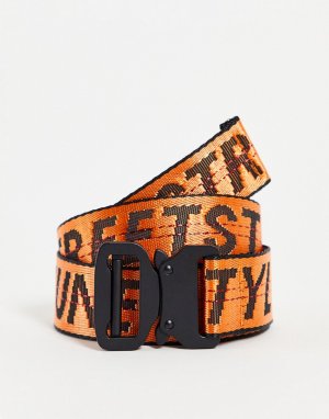 Belt with logo in orange-Оранжевый цвет Sixth June