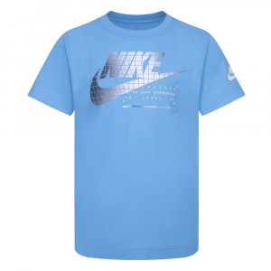 Детская футболка Club Seasonal Short Sleeve Tee Nike. Цвет: голубой