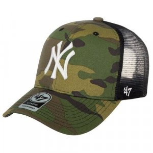 Бейсболка 47 BRAND арт. B-CBRAN17GWP New York Yankees MLB (камуфляж), размер ONE '47. Цвет: зеленый/камуфляж