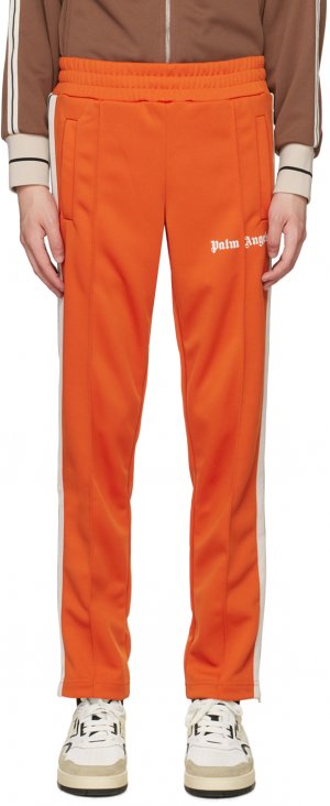 Оранжевые классические домашние брюки Palm Angels