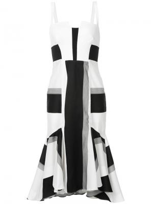 Платье с геометрическим рисунком и расклешенным подолом Kimora Lee Simmons