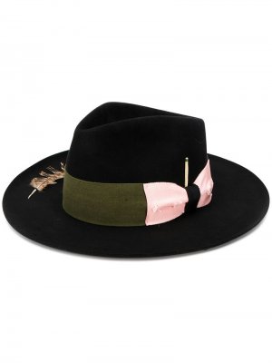 Фетровая шляпа-федора Nick Fouquet. Цвет: черный