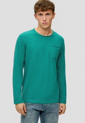 Рубашка с длинным рукавом MIT AUFGESETZTER BRUSTTASCHE , цвет smaragd s.Oliver