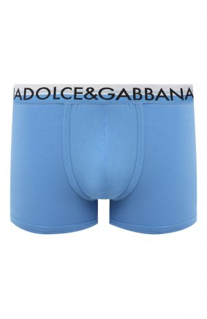 Хлопковые боксеры Dolce & Gabbana. Цвет: голубой