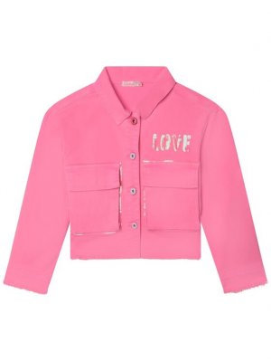 Переходная куртка стандартного кроя , розовый Billieblush