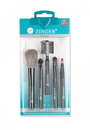 Набор кистей для макияжа Zinger. Цвет: черный