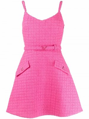 A-line tweed dress Valentino. Цвет: розовый
