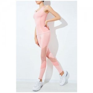Цветные спортивные женские леггинсы Leggings sport rete essential Giulia. Цвет: черный