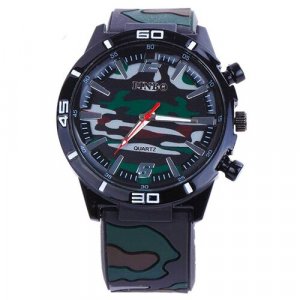 Наручные часы D26139-2 спортивные кварцевые, зеленый, черный Hawk. Цвет: зеленый/черный/хаки