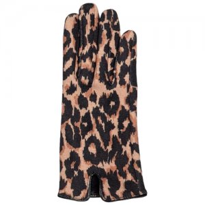 Перчатки леопардовые ONLY 15190438 Черный 9,5. Цвет: черный/серый