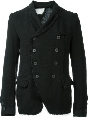 Двубортный пиджак Alia Nostra Santissima. Цвет: чёрный