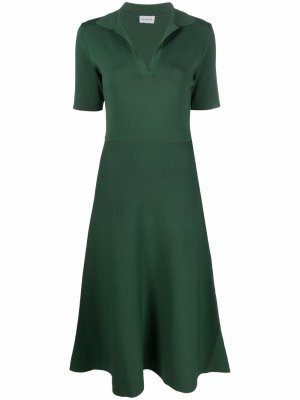 Платье миди Roma с воротником поло P.A.R.O.S.H.. Цвет: зеленый