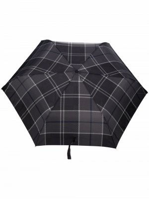Клетчатый зонт Tartan Barbour. Цвет: черный