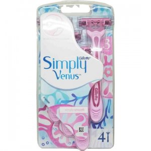 Женская бритва Venus Simply3, новая блистерная упаковка из 4 шт. 7702018465675 Gillette