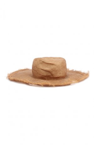 Соломенная шляпа Ann Demeulemeester. Цвет: коричневый