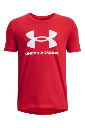 Красная футболка в спортивном стиле с короткими рукавами и логотипом , красный Under Armour