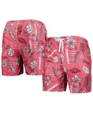 Мужские плавки с цветочным принтом в винтажном стиле Cardinal Arkansas Razorbacks Wes & Willy