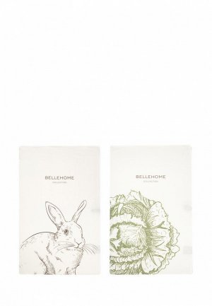 Набор полотенец кухонных Bellehome Rabbit, 40х70 см. Цвет: бежевый