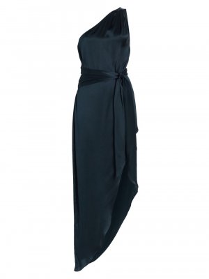 Шелковое макси-платье Palmira на одно плечо Amanda Uprichard