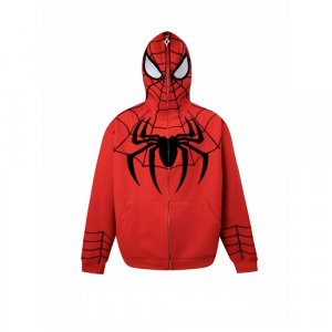 Худи , размер 52/56, красный Spider Man. Цвет: красный
