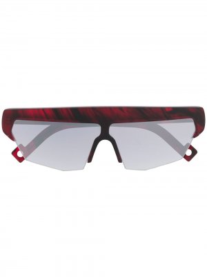 Солнцезащитные очки-визоры Pawaka. Цвет: красный
