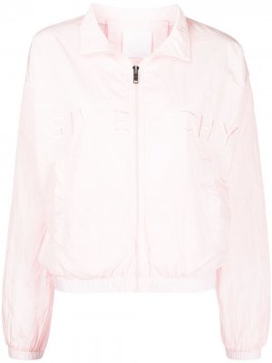 Спортивная куртка с вышитым логотипом Givenchy. Цвет: розовый