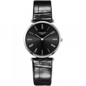 Наручные часы La Grande Classique de Longines, черный, серебряный LONGINES. Цвет: черный/серебристый