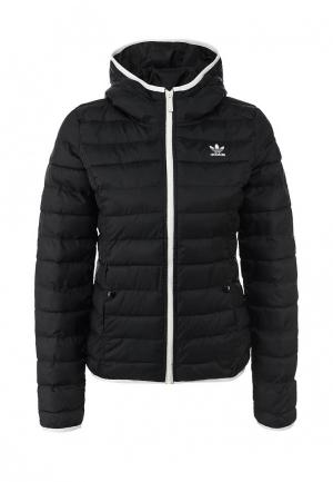 Куртка утепленная adidas Originals SLIM PAD HD JKT. Цвет: черный