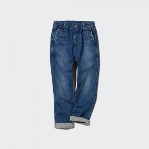 UNIQLO KIDS Ультраэластичные джинсовые зауженные брюки