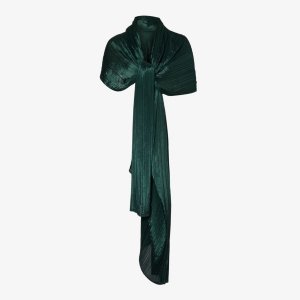 Базовый вязаный шарф со складками , зеленый Pleats Please Issey Miyake