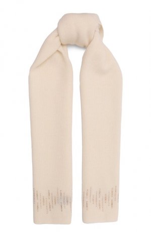 Кашемировый шарф William Sharp. Цвет: кремовый
